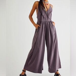 Free People Beach‎ Luna One-Piece Wide Leg Oversized Jumpsuit Size XS